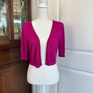 Talbots Fuchsia Shrug Womens Size M